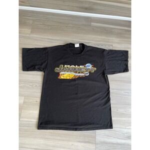 Dale Jarrett 88 UPS Racing Double Sided Vintage NASCAR T-shirt Men's Large Black